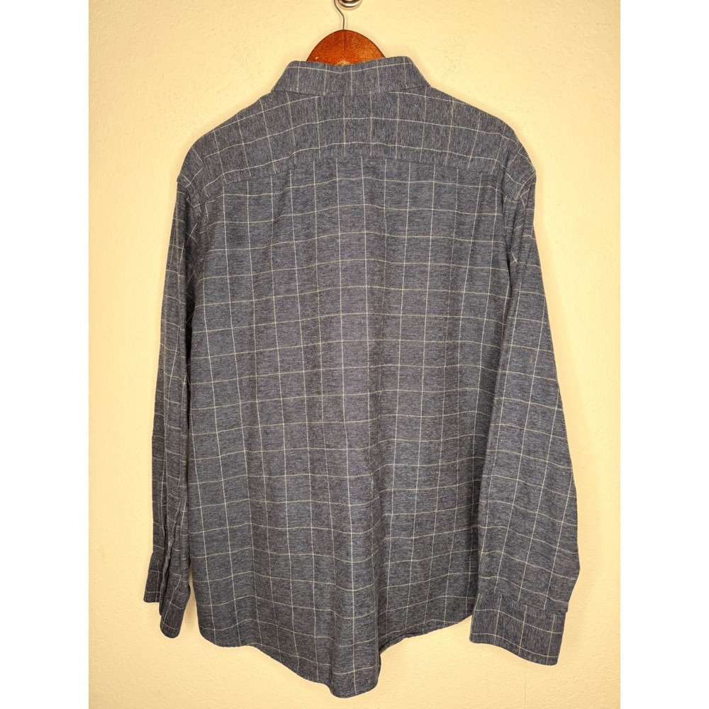 UNTUCKit Mens XXXL Brignole flannel 100% Cotton Long Sleeve Button down blue - Picture 6 of 6